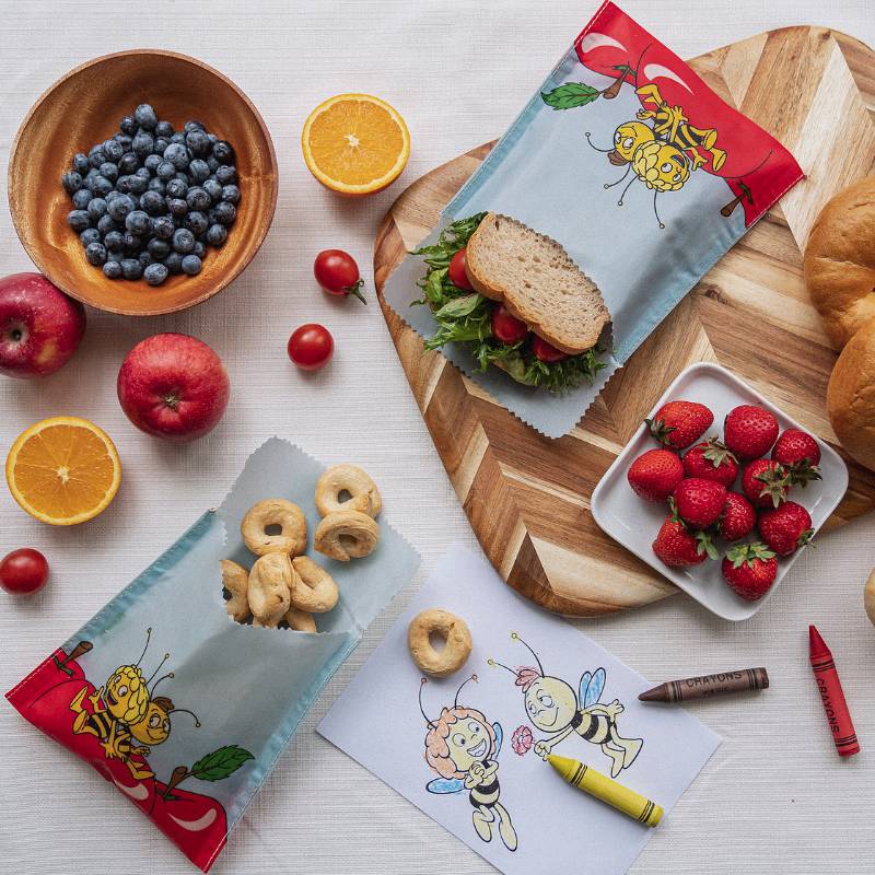 Beeswax Snack Bag Maya the Bee