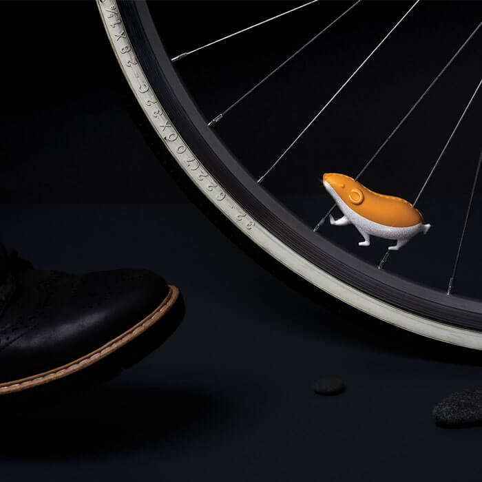 Réflecteur de Vélo Hamster - Gadgets et Cadeaux Originaux