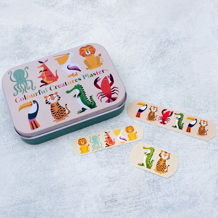Colourful Creatures Plasters In A Tin