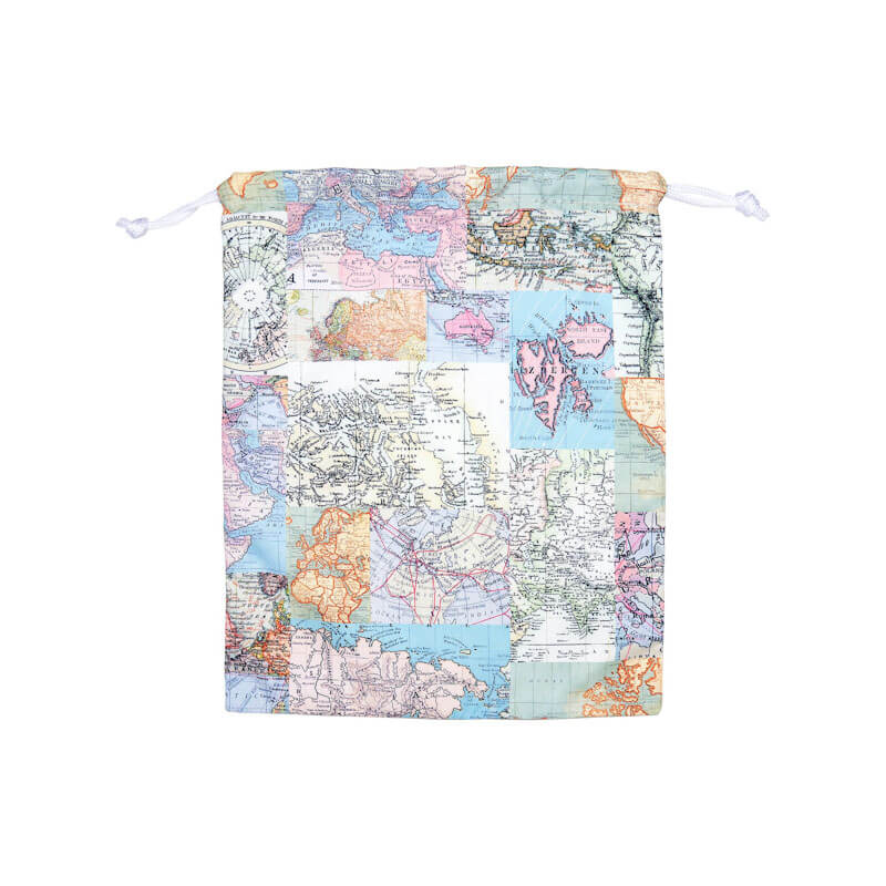 Vintage Map Travel Laundry Bags