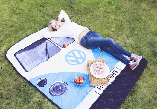 VW Campervan Picnic Rug