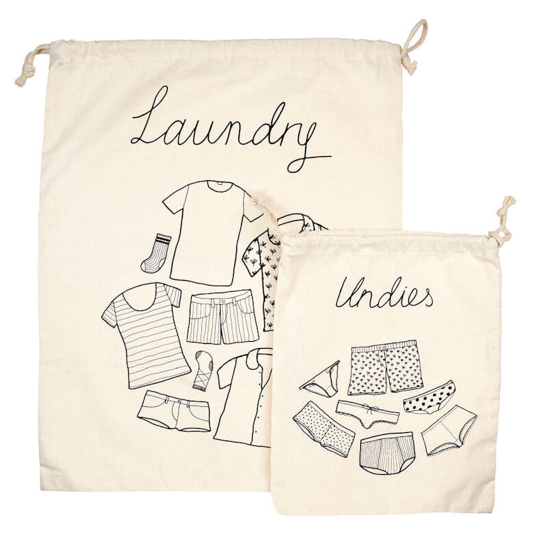 Travel Laundry Bags - Set of 2