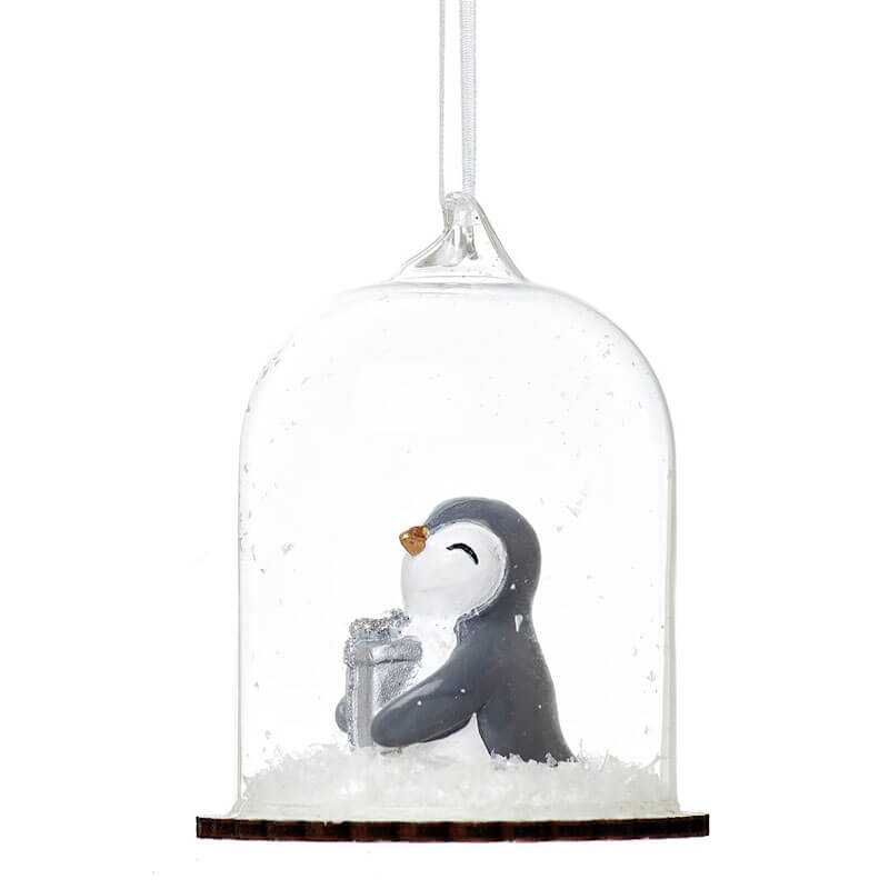 Penguin Dome Bauble