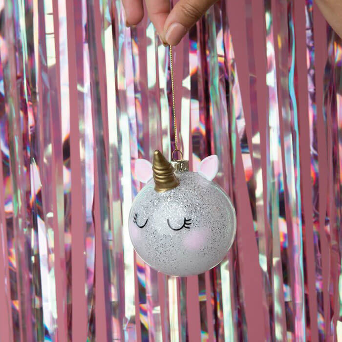 Einhorn-Weihnachtskugel