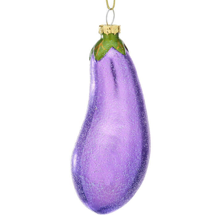 Aubergine Shaped Bauble