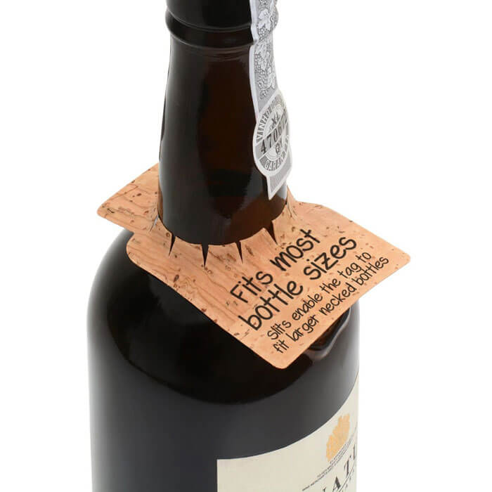 Cork Wine Tags Set of 24