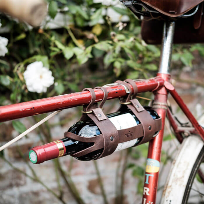 Weinflaschenhalter fürs Fahrrad Gadgets und Geschenke