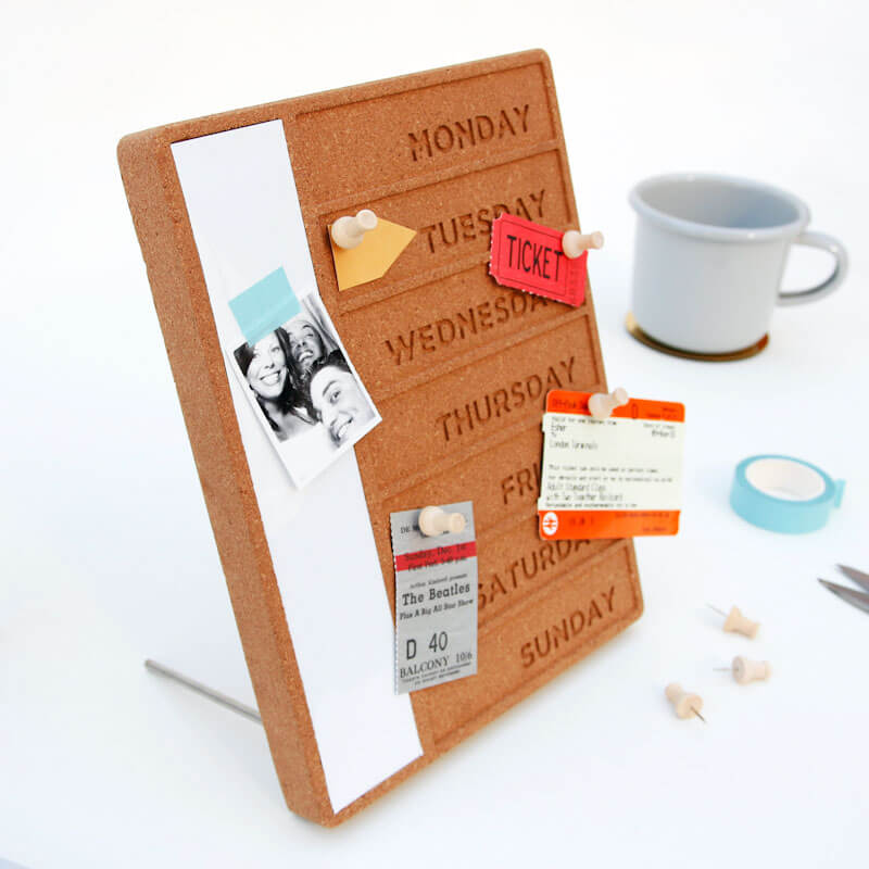 Cork Weekday Planner