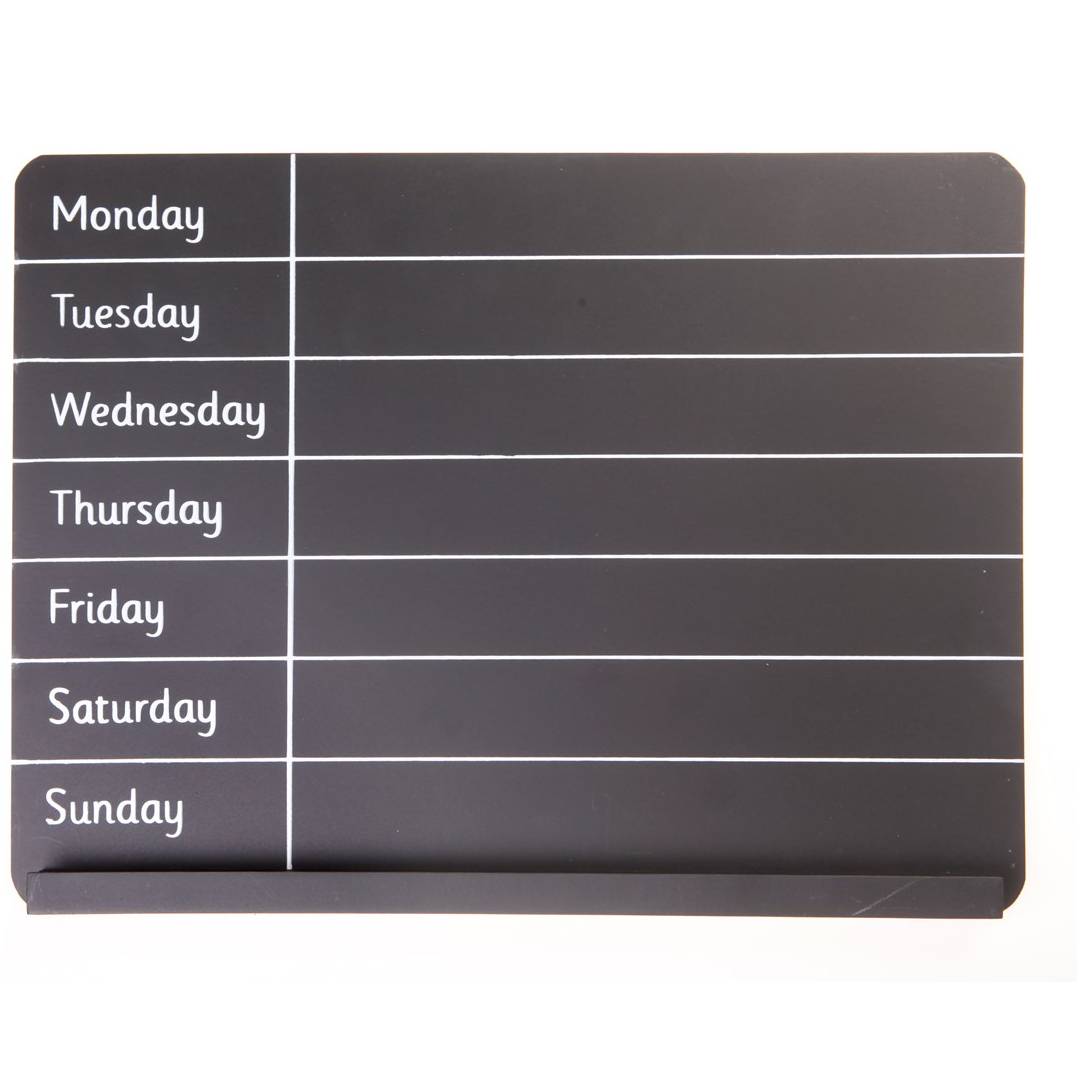 Weekly Planner Chalkboard