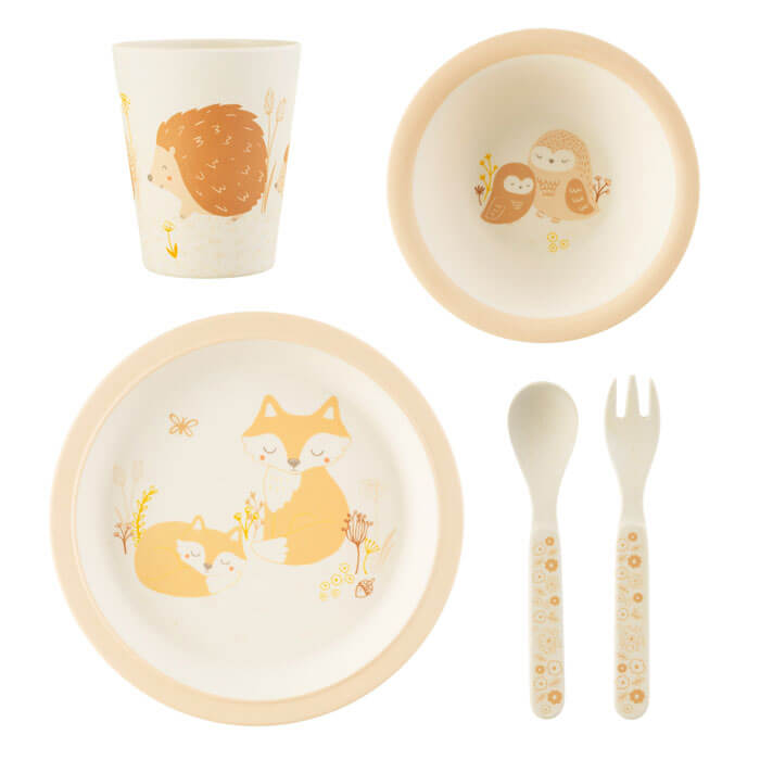 Woodland Baby Bamboo Tableware Set