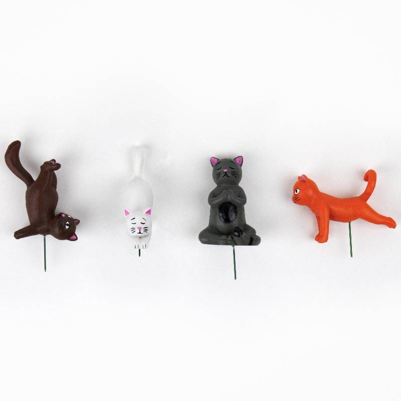 Mini Yoga Cats for Planters