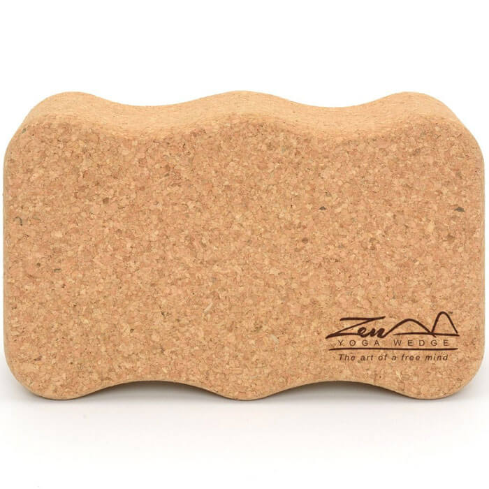 Zen Yoga Wedge Cork Block