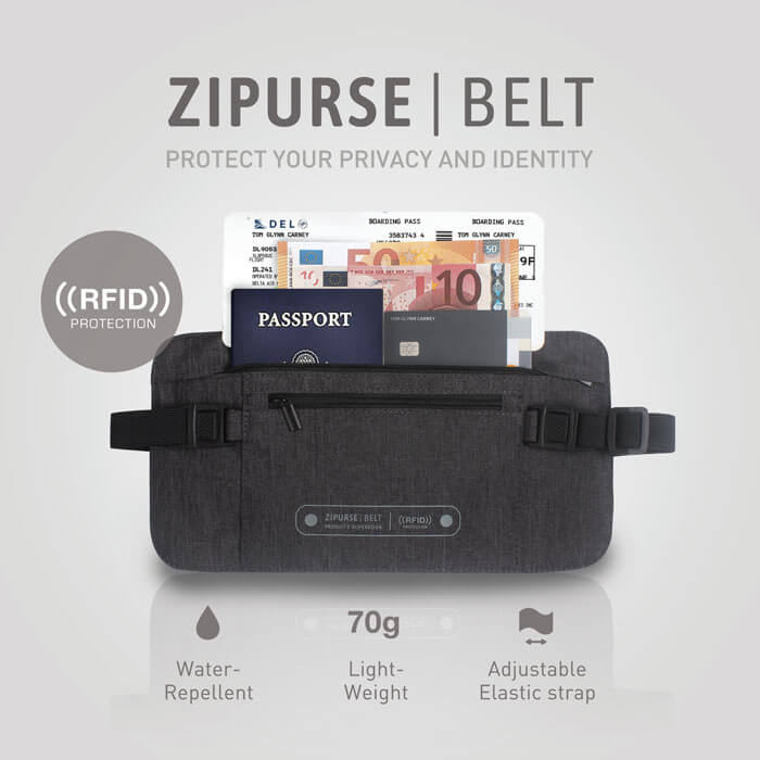 Zipurse Belt