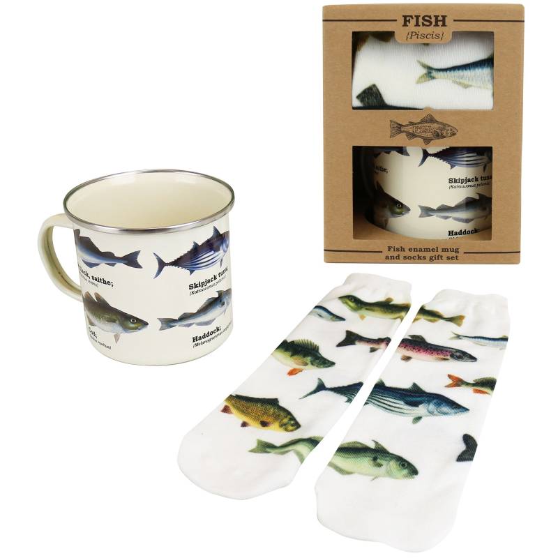 Fish Mug & Socks Gift Set