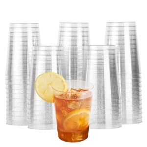Glitzer Becher-Set Silber
