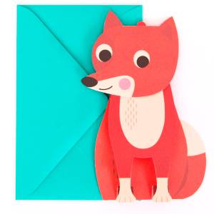 Carte Postale Renard 3D