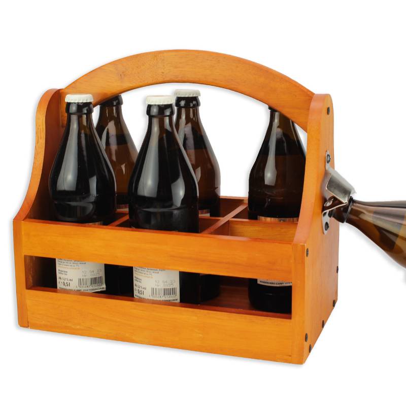 Wooden Bottle Caddy