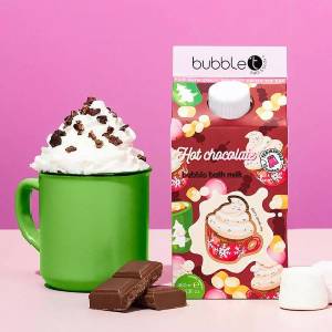 Latte da bagno al cioccolato caldo