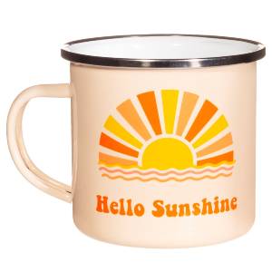 Hello Sunshine Enamel Mug