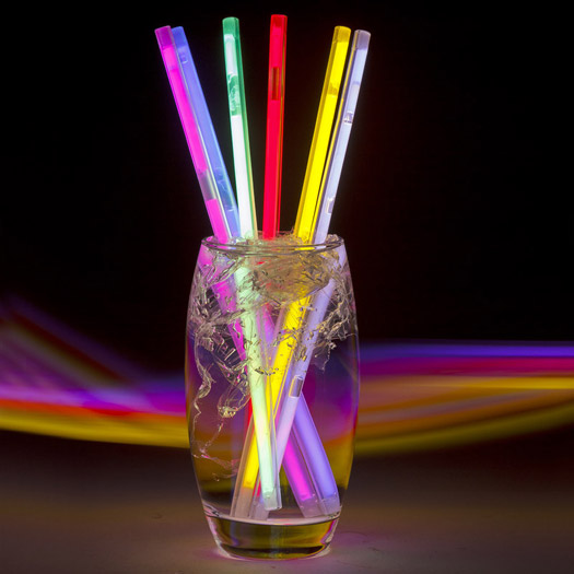 6 Glowing Straws