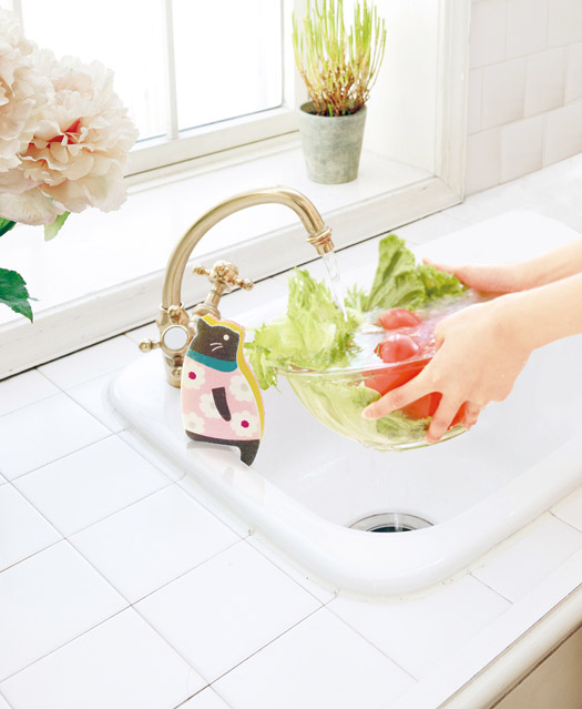 Schwamm Sitzende Katze