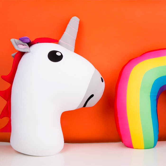 Unicorn Zip and Flip Pillow