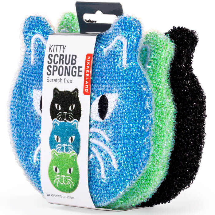 Kitty Scrub Sponge Set