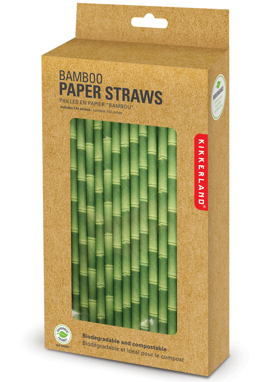 Paille en Papier Biodgradable - Bambou