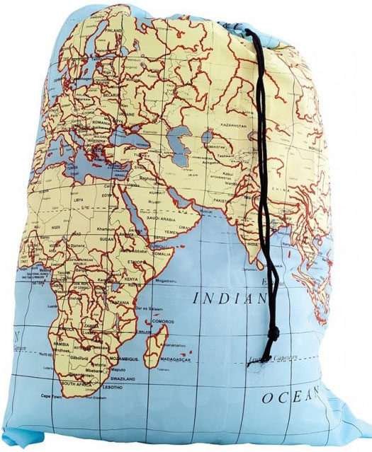 Maps Travel Laundry Bag