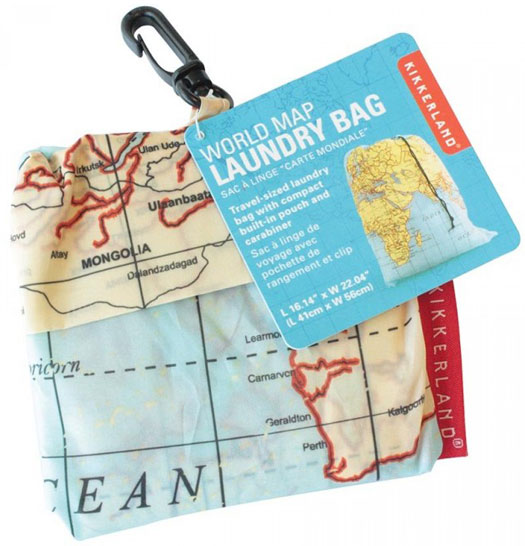 Maps Travel Laundry Bag