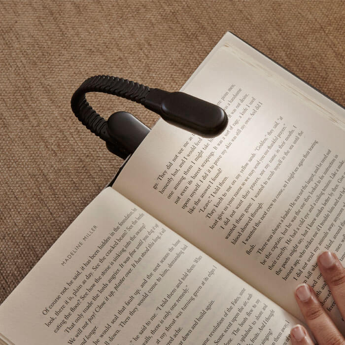 Lampada da Lettura Ricaricabile Nero - Gadgets, Idee regalo originali