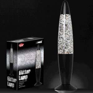 Lumez Glitter Lamp Silver Black