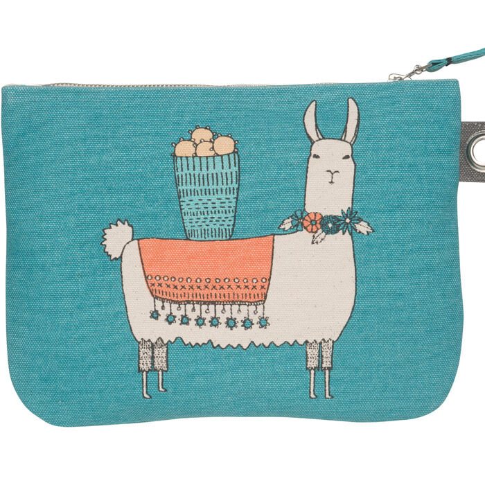 Llamarama - Large Zipper Pouch