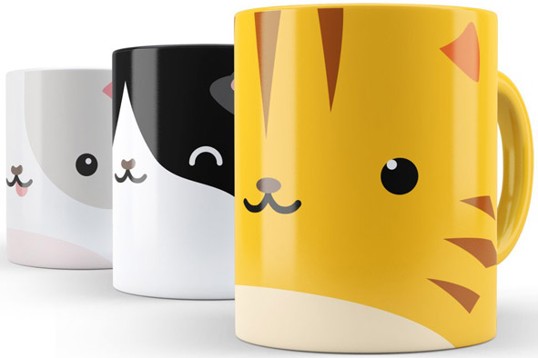 Autocollants pour Mug - Chats