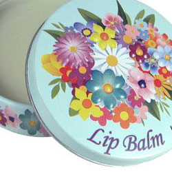 Lippenbalsam Retro Blumen Grn