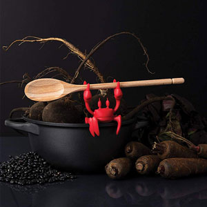 Red Crab Spoon Holder & Steam Releaser