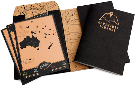 Journal de Voyage avec Cartes  Gratter