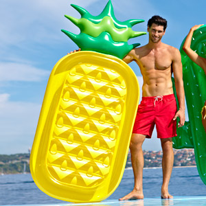 Luxe Lie-On Float Inflatable Pineapple