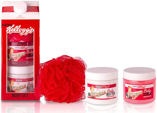 Set Spugna Scrub e Crema Corpo Kellogg's