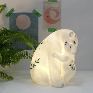 Mother and Baby Polar Bear Lamp