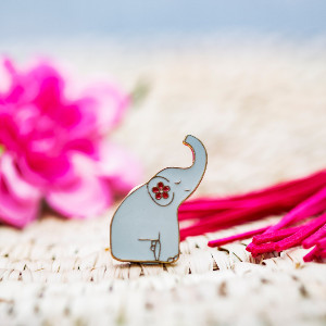 Mandala Elephant Pin