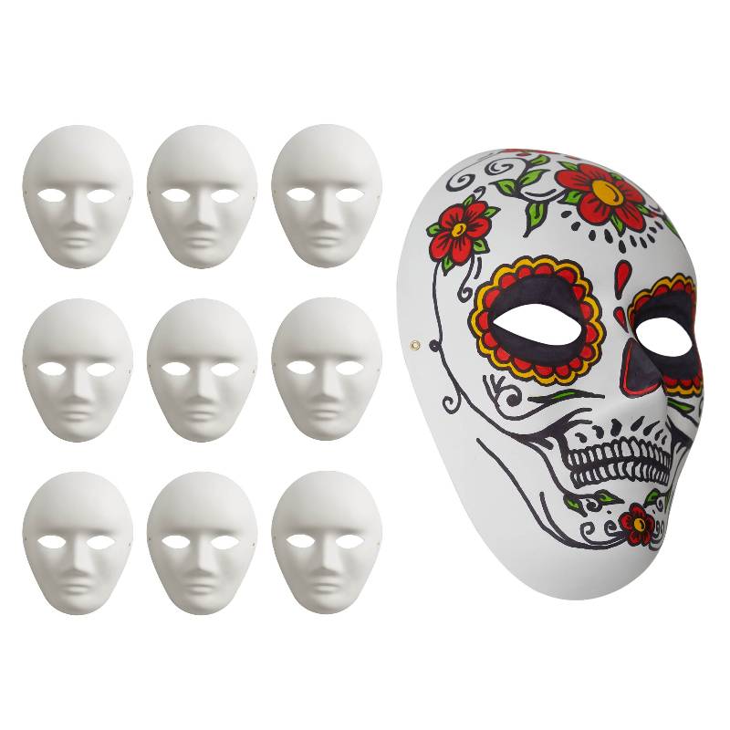 10 White Masks