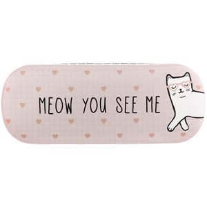 Cutie Cat Meow You See Me Glasses Case