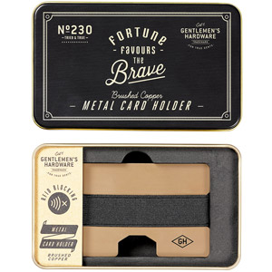 Copper Metal Card Holder