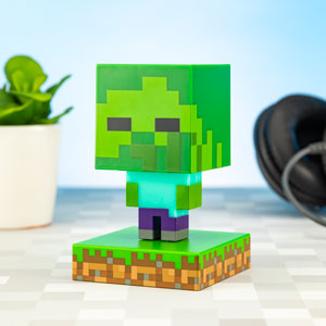 Veilleuse Zombie Minecraft