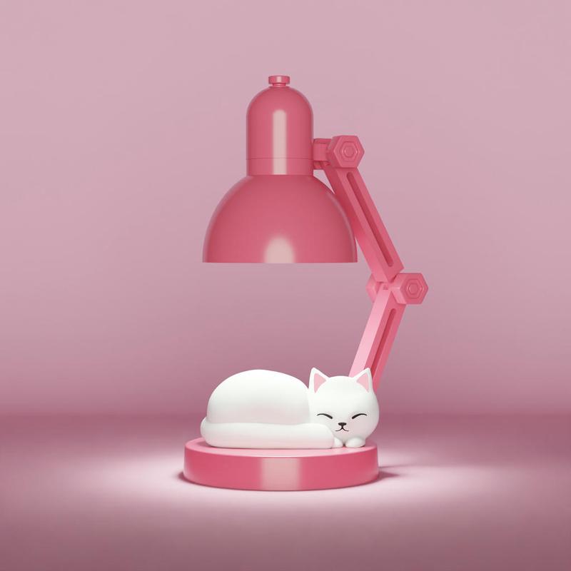 Mini Lampe Katze