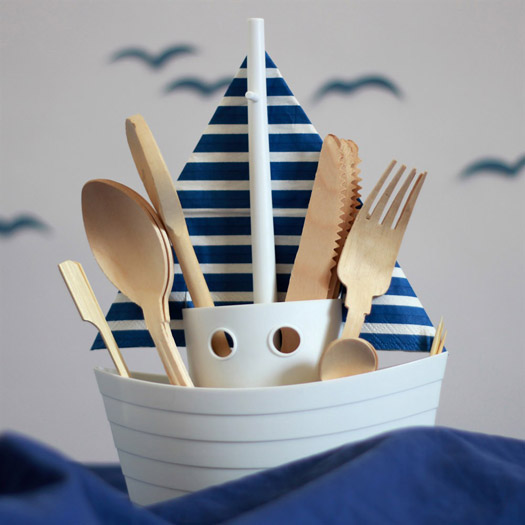 Portaposate e Portatovaglioli - Barca a Vela