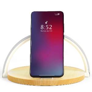 Touch Bedside Lamp with Wireless Charger