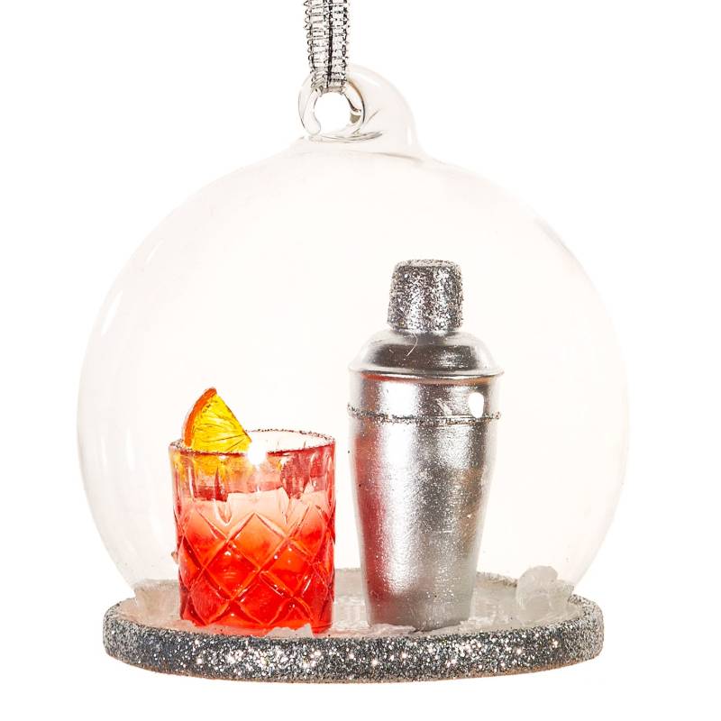 Negroni-Cocktail-Weihnachtskugel