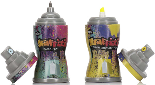 Spray Can Pen & Highlighter